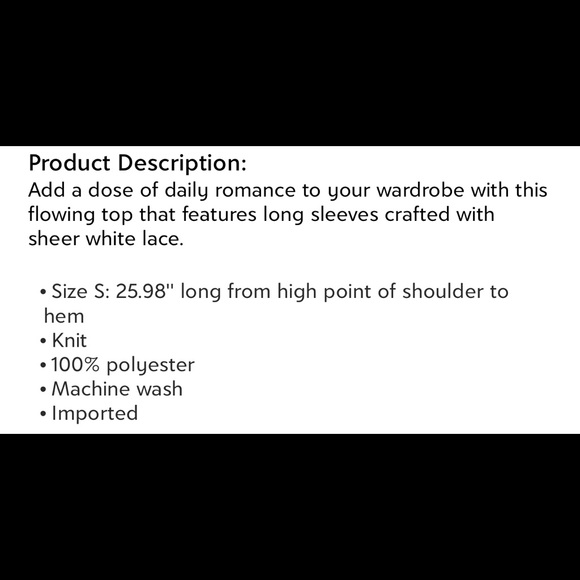 Camisa White Lace-Sleeve Raglan Top - Picture 3 of 4